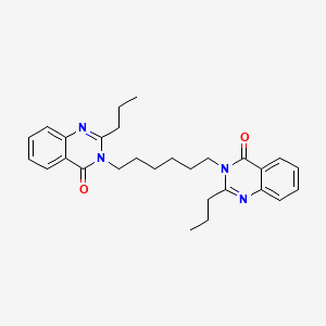 3-[6-(4-Oxo-2-propylquinazolin-3-yl)hexyl]-2-propylquinazolin-4-one