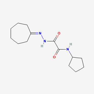 2-(2-cycloheptylidenehydrazinyl)-N-cyclopentyl-2-oxoacetamide