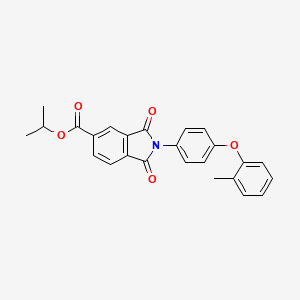 propan-2-yl 2-[4-(2-methylphenoxy)phenyl]-1,3-dioxo-2,3-dihydro-1H-isoindole-5-carboxylate