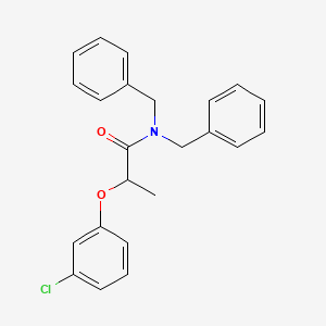 N,N-dibenzyl-2-(3-chlorophenoxy)propanamide