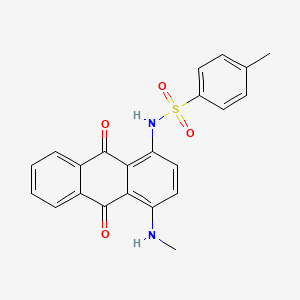 4-methyl-N-[4-(methylamino)-9,10-dioxoanthracen-1-yl]benzenesulfonamide