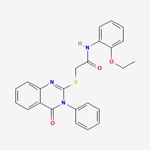 N-(2-ethoxyphenyl)-2-[(4-oxo-3-phenyl-3,4-dihydroquinazolin-2-yl)sulfanyl]acetamide