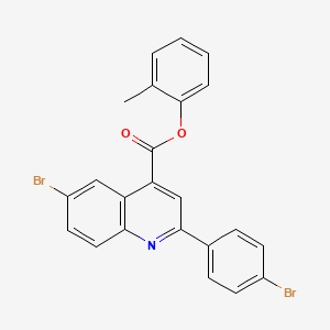 2-Methylphenyl 6-bromo-2-(4-bromophenyl)quinoline-4-carboxylate