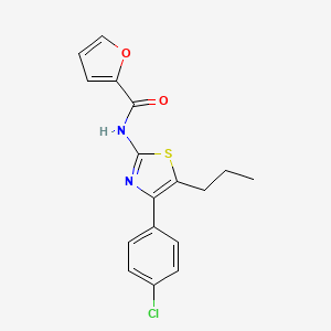 N-[4-(4-chlorophenyl)-5-propyl-1,3-thiazol-2-yl]furan-2-carboxamide