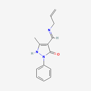 (4Z)-4-[(allylamino)methylene]-5-methyl-2-phenyl-2,4-dihydro-3H-pyrazol-3-one