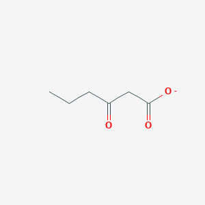 molecular formula C6H9O3- B1246410 3-Oxohexanoate 
