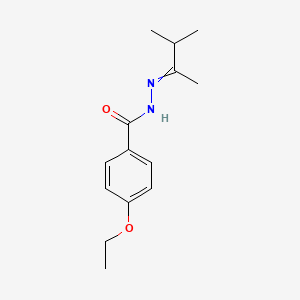 4-ethoxy-N-(3-methylbutan-2-ylideneamino)benzamide