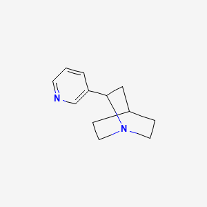 molecular formula C12H16N2 B1246427 2-(3-Pyridyl)-1,4-ethanopiperidine CAS No. 91556-75-1