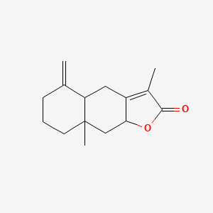 3,8A-Dimethyl-5-methylidene-4H,4AH,6H,7H,8H,9H,9AH-naphtho[2,3-B]furan-2-one