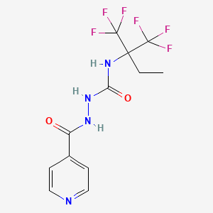 2-(pyridin-4-ylcarbonyl)-N-[1,1,1-trifluoro-2-(trifluoromethyl)butan-2-yl]hydrazinecarboxamide