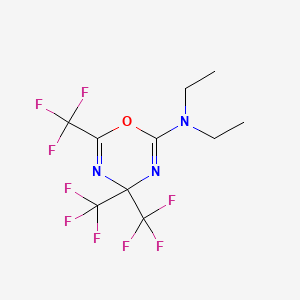 molecular formula C10H10F9N3O B12464400 N,N-diethyl-4,4,6-tris(trifluoromethyl)-1,3,5-oxadiazin-2-amine 