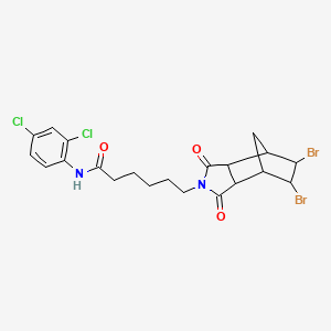 6-(5,6-dibromo-1,3-dioxooctahydro-2H-4,7-methanoisoindol-2-yl)-N-(2,4-dichlorophenyl)hexanamide