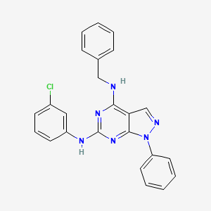 N~4~-benzyl-N~6~-(3-chlorophenyl)-1-phenyl-1H-pyrazolo[3,4-d]pyrimidine-4,6-diamine