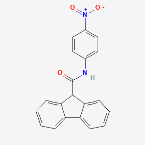 N-(4-nitrophenyl)-9H-fluorene-9-carboxamide