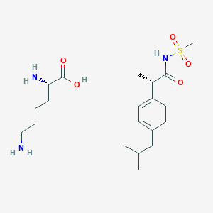 (2S)-2,6-diaminohexanoic acid;(2S)-2-[4-(2-methylpropyl)phenyl]-N-methylsulfonylpropanamide