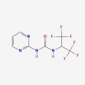 1-(1,1,1,3,3,3-Hexafluoropropan-2-yl)-3-pyrimidin-2-ylurea