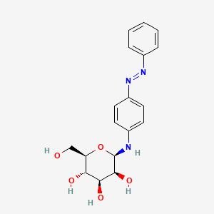 N-{4-[(E)-phenyldiazenyl]phenyl}-beta-D-mannopyranosylamine