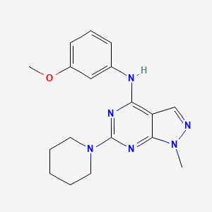 N-(3-methoxyphenyl)-1-methyl-6-(piperidin-1-yl)-1H-pyrazolo[3,4-d]pyrimidin-4-amine