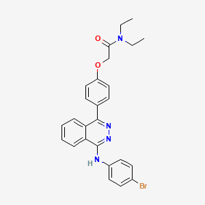 2-(4-{4-[(4-bromophenyl)amino]phthalazin-1-yl}phenoxy)-N,N-diethylacetamide