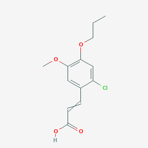 (E)-3-(2-chloro-5-methoxy-4-propoxyphenyl)acrylic acid