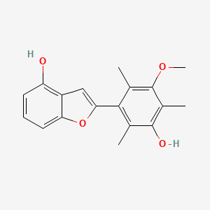 molecular formula C18H18O4 B1246457 Stemofuran F 