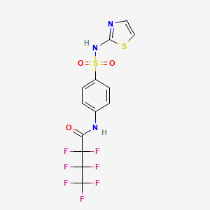 2,2,3,3,4,4,4-heptafluoro-N-[4-(1,3-thiazol-2-ylsulfamoyl)phenyl]butanamide