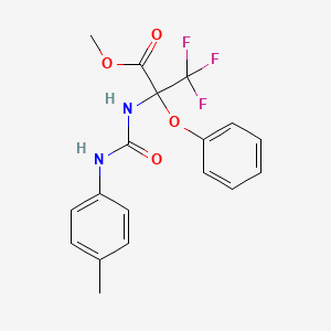 methyl 3,3,3-trifluoro-N-[(4-methylphenyl)carbamoyl]-2-phenoxyalaninate