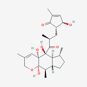 molecular formula C25H36O7 B1246460 Leucosesterterpenone 