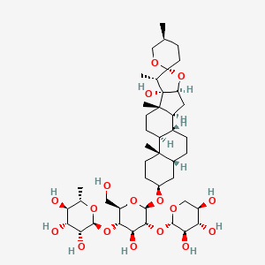 molecular formula C44H72O17 B1246465 Aspaoligonin B 