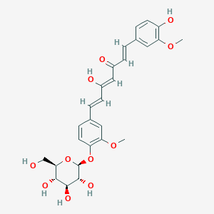molecular formula C27H30O11 B1246470 姜黄单葡萄糖苷 