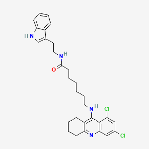 molecular formula C30H34Cl2N4O B1246476 Aminoacylase CAS No. 9012-37-7