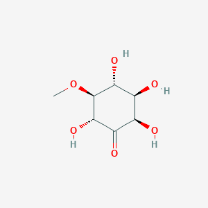 molecular formula C7H12O6 B1246479 2D-5-O-methyl-2,3,5/4,6-pentahydroxycyclohexanone 