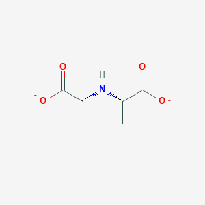 molecular formula C6H9NO4-2 B1246484 中-2,2'-亚氨基二丙酸酯 