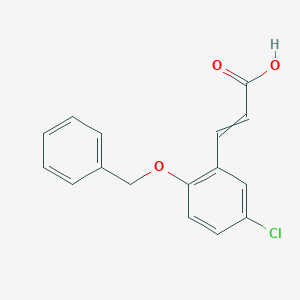 3-(5-Chloro-2-phenylmethoxyphenyl)prop-2-enoic acid