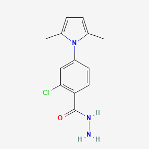 2-Chloro-4-(2,5-dimethylpyrrol-1-yl)benzohydrazide