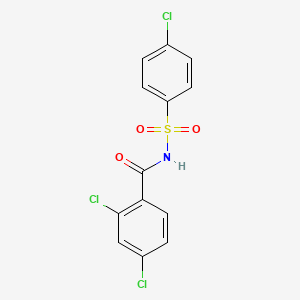 molecular formula C13H8Cl3NO3S B1246491 n-(2,4-dichlorobenzoyl)-4-chlorophenylsulfonamide 