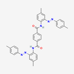 N,N'-bis{4-methyl-2-[(E)-(4-methylphenyl)diazenyl]phenyl}benzene-1,4-dicarboxamide