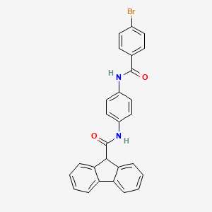 N-(4-{[(4-bromophenyl)carbonyl]amino}phenyl)-9H-fluorene-9-carboxamide