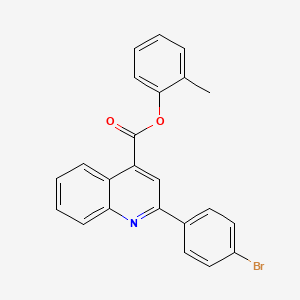 molecular formula C23H16BrNO2 B12464947 2-Methylphenyl 2-(4-bromophenyl)quinoline-4-carboxylate 