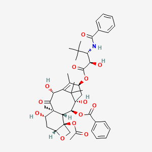 [(1S,2S,3R,4S,7R,9S,10S,12R,15S)-4-acetyloxy-15-[(2R,3S)-3-benzamido-2-hydroxy-4,4-dimethylpentanoyl]oxy-1,9,12-trihydroxy-10,14,17,17-tetramethyl-11-oxo-6-oxatetracyclo[11.3.1.03,10.04,7]heptadec-13-en-2-yl] benzoate
