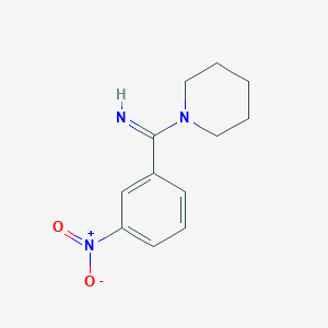 1-(3-Nitrophenyl)-1-(piperidin-1-yl)methanimine