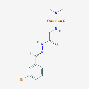 [({N'-[(Z)-(3-bromophenyl)methylidene]hydrazinecarbonyl}methyl)sulfamoyl]dimethylamine