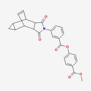 4-(methoxycarbonyl)phenyl 3-(1,3-dioxooctahydro-4,6-ethenocyclopropa[f]isoindol-2(1H)-yl)benzoate