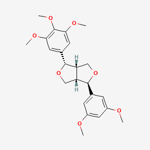 (3R,3aS,6S,6aS)-3-(3,5-dimethoxyphenyl)-6-(3,4,5-trimethoxyphenyl)-1,3,3a,4,6,6a-hexahydrofuro[3,4-c]furan