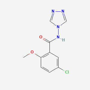 5-chloro-2-methoxy-N-(1,2,4-triazol-4-yl)benzamide