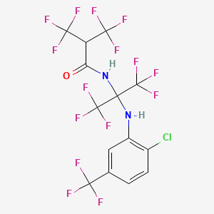 N-(2-{[2-chloro-5-(trifluoromethyl)phenyl]amino}-1,1,1,3,3,3-hexafluoropropan-2-yl)-3,3,3-trifluoro-2-(trifluoromethyl)propanamide