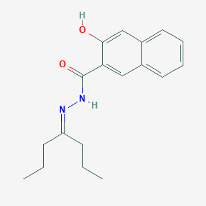 N'-(heptan-4-ylidene)-3-hydroxynaphthalene-2-carbohydrazide