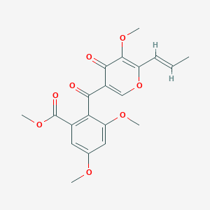molecular formula C20H20O8 B1246520 3-O-methylfunicone 