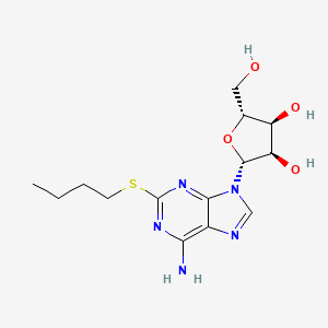 molecular formula C14H21N5O4S B1246528 2-(Butylsulfanyl)adenosine CAS No. 36965-96-5