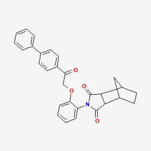 2-{2-[2-(biphenyl-4-yl)-2-oxoethoxy]phenyl}hexahydro-1H-4,7-methanoisoindole-1,3(2H)-dione